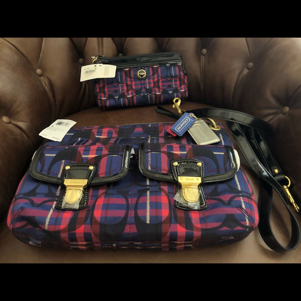 Coach new clutch and purse